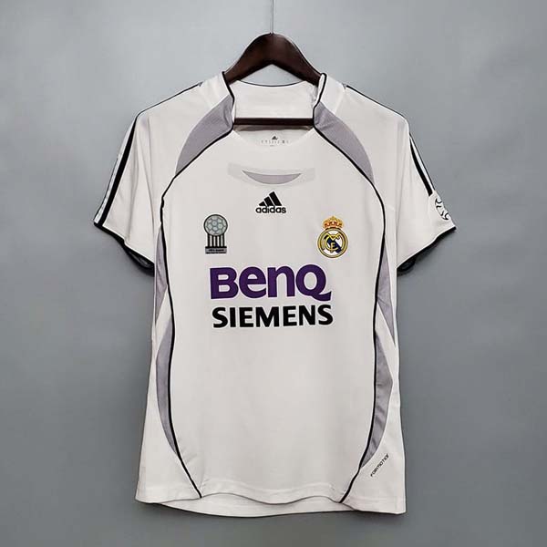 Tailandia Camiseta Real Madrid 1ª Retro 2005 2006 Blanco